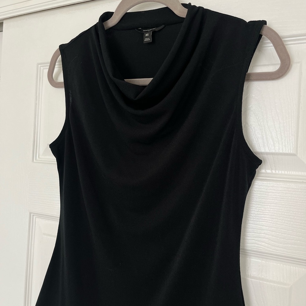 Banana Republic Elegant Black Sleeveless Cowl Neck Top